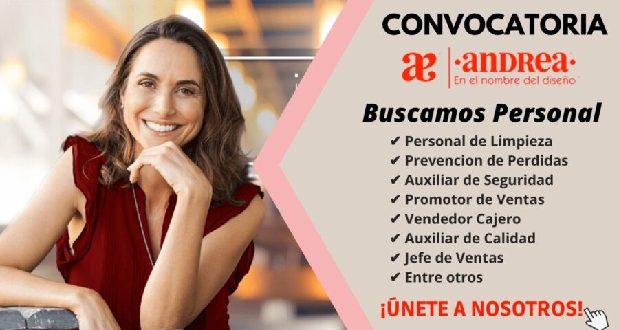 6)-GRUPO ANDREA  Apertura nuevas ofertas de empleo