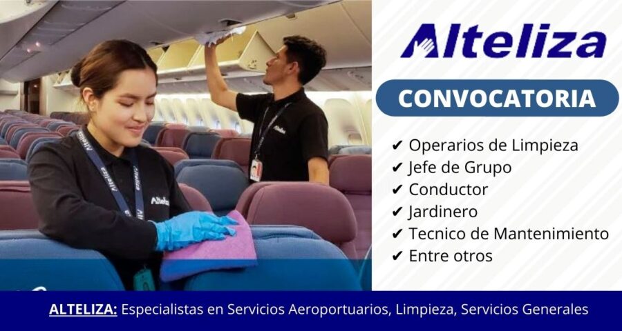 ALTELIZA – Alta Tecnologia en Limpieza busca nuevos trabajadores