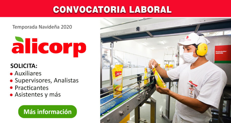 Alicorp ofrece nuevas oportunidades de trabajo para diversas áreas