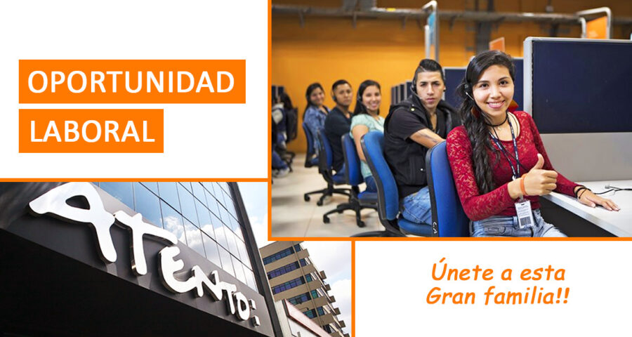 Atento esta solicitando personal para Servicio al cliente, ventas y más