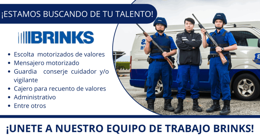 BRINKS -Cuenta con una feria laboral