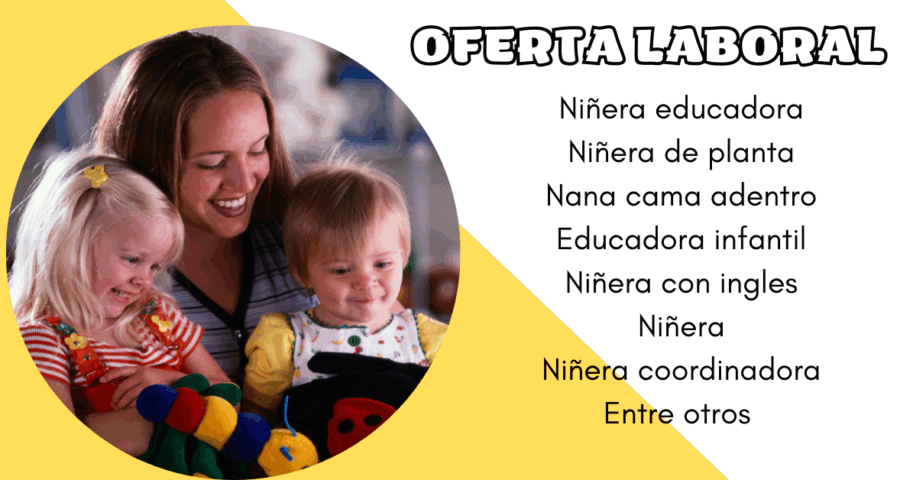 BUSCAMOS NIÑERAS PARA EL CUIDADO DE NIÑOS