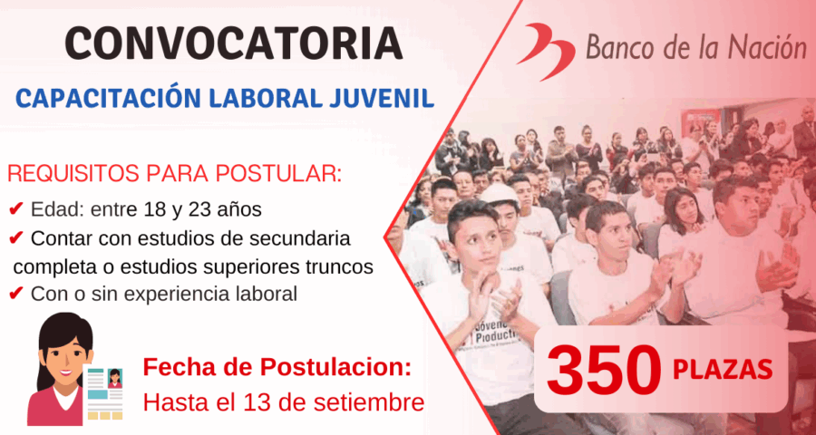 Banco De La Nación Ofrece Un Programa De Capacitación Laboral Para Todos Los Adolescentes
