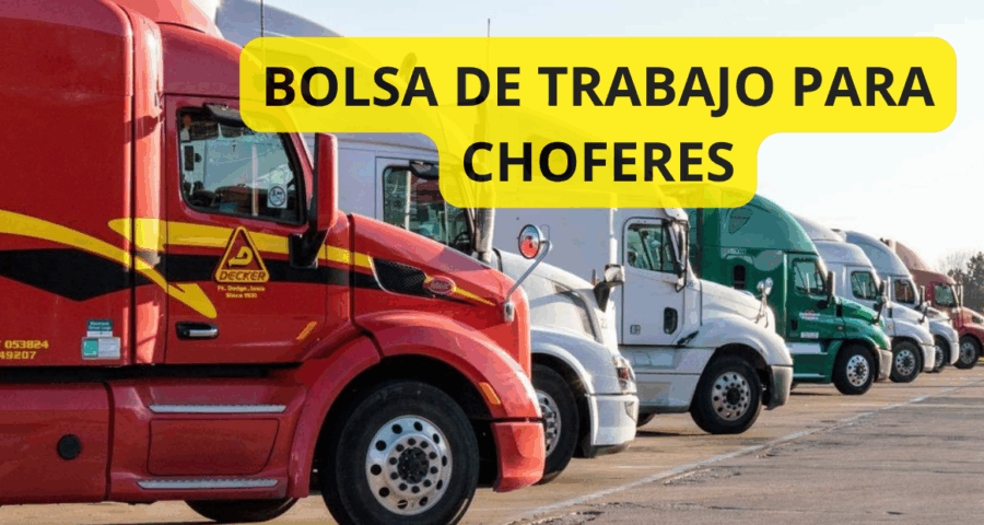 Bolsa de trabajo para Choferes conductores