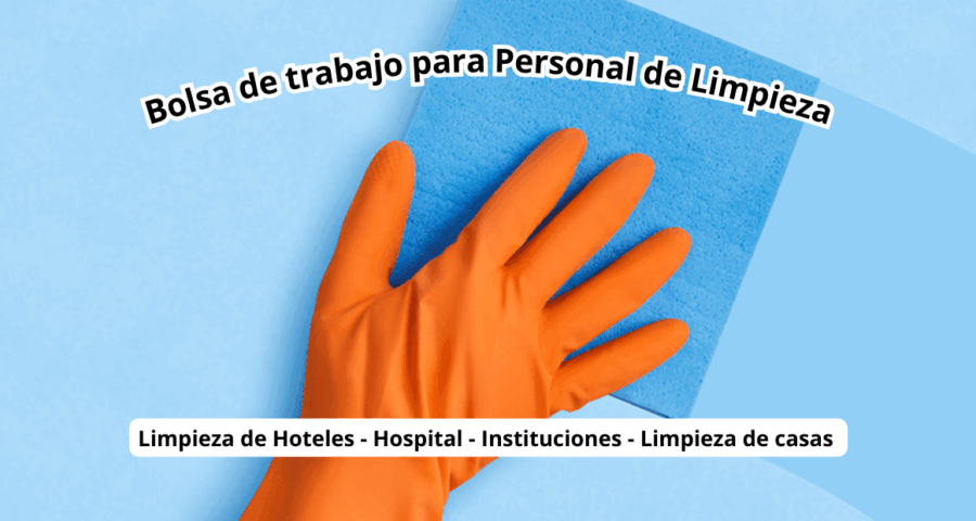 Bolsa de trabajo para Personal de Limpieza