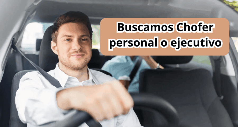 Buscamos Chofer personal o ejecutivo
