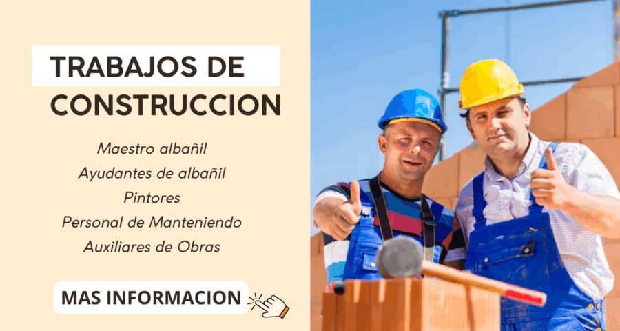 Buscamos personal de Construcción