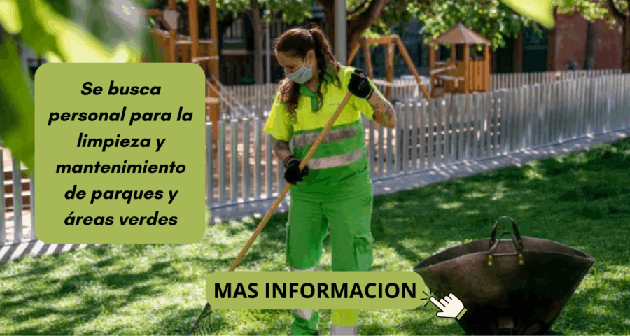 Buscamos personal para la limpieza de parques