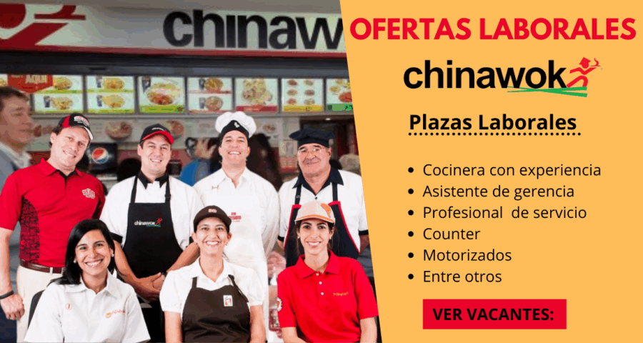 CHINAWOK- Busca personal capacitado