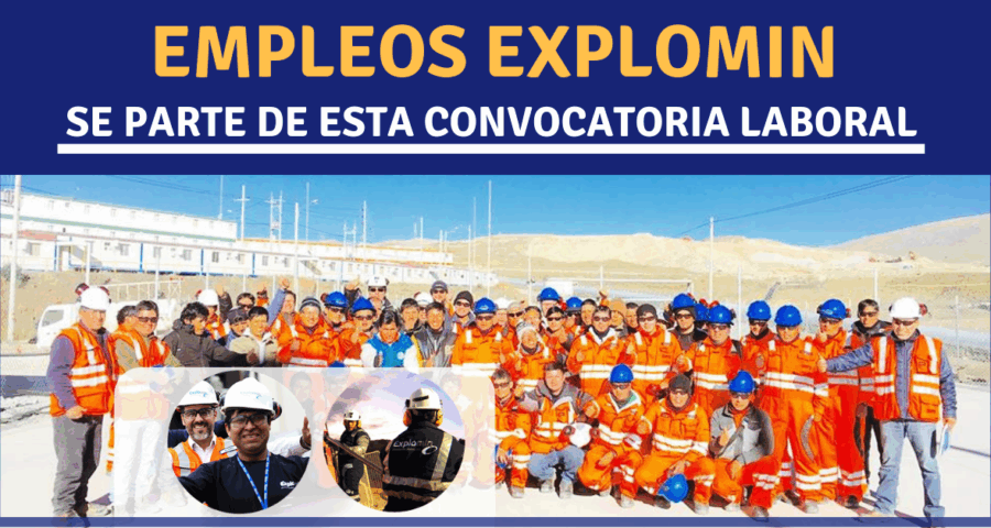 CONVOCATORIA DE TRABAJO EN EMPRESA EXPLOMIN PERFORACIONES LÍDER EN EL RUBRO