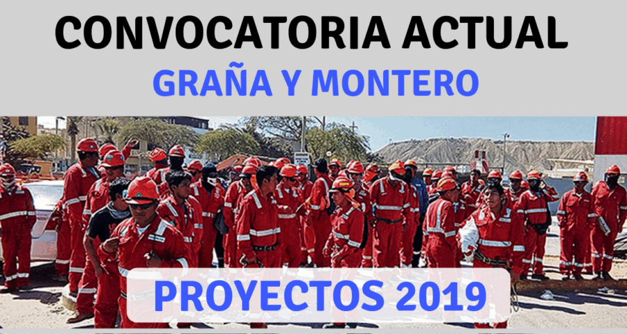 CONVOCATORIA DE TRABAJO Y PROYECTOS RECIENTES PARA GyM