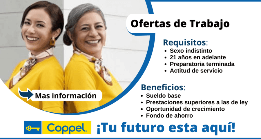 COPPEL apertura nuevos puestos de trabajo
