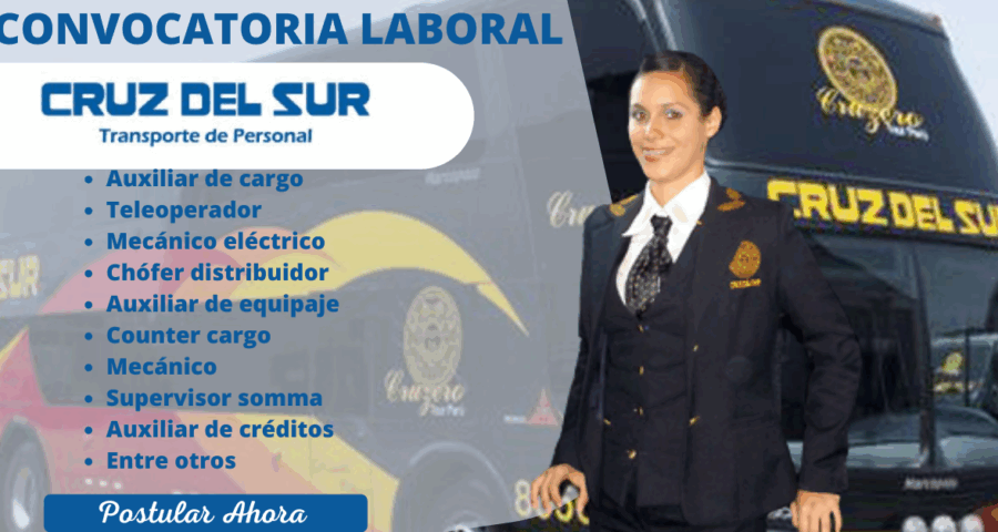 CRUZ DEL SUR -Solicita nuevos colaboradores talentosos