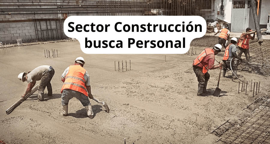 Campo de la construcción busca Albañiles y Ayudantes
