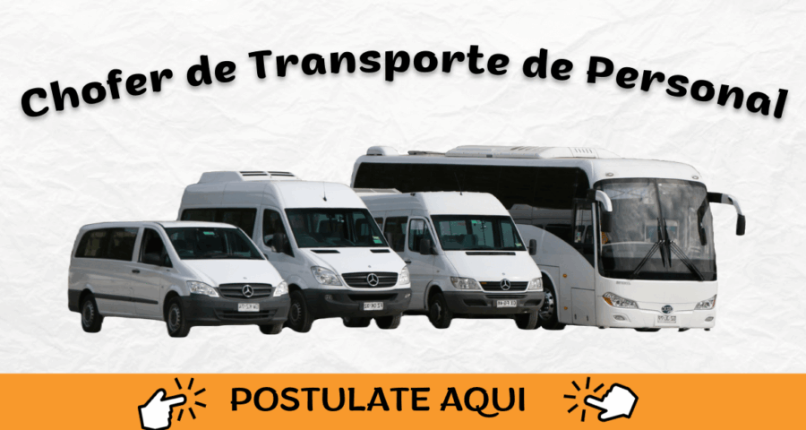 Chofer para transporte de personal