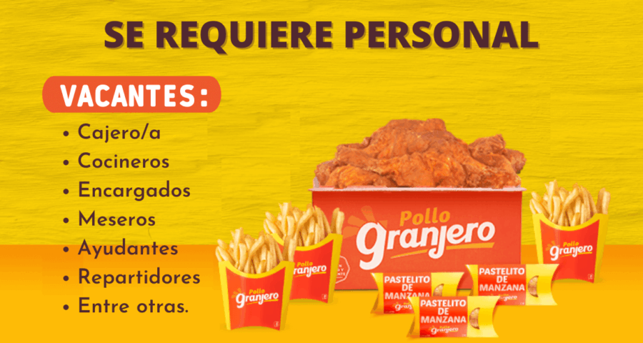 Cocineros Cajeros y otros trabajos en POLLO GRANJERO