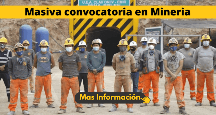 Contratación masiva para trabajos en Minería
