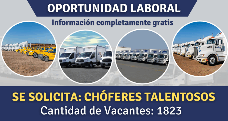 Convocatoria Actual De Trabajo Para Chóferes De Mensajería, Repartidor, Paqueteria y Otros