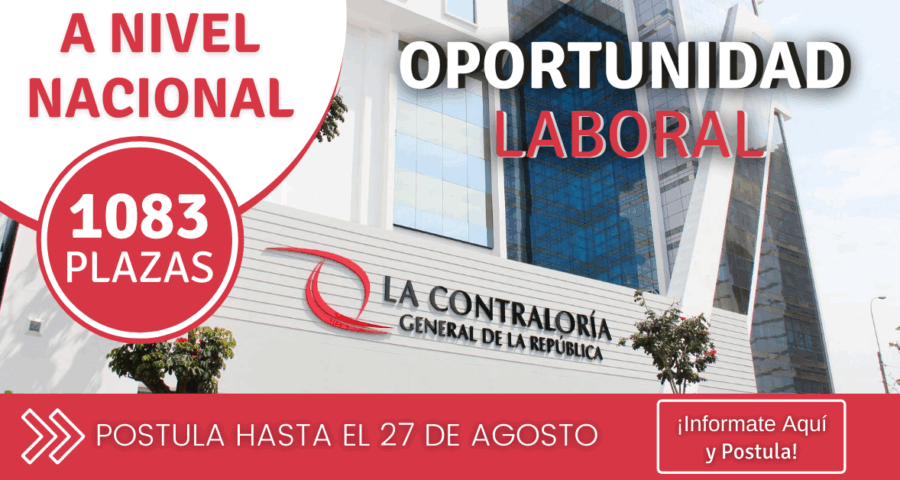 Convocatoria Laboral En CONTRALORÍA: Requiere Analistas, Especialistas, Auditores, Asistentes y Otros
