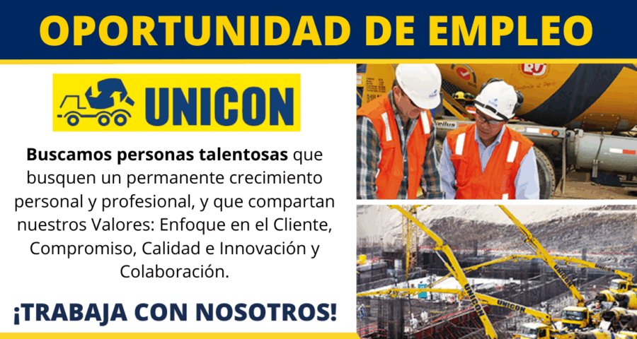 Convocatoria UNICON empresa líder en el mercado nacional con amplia trayectoria