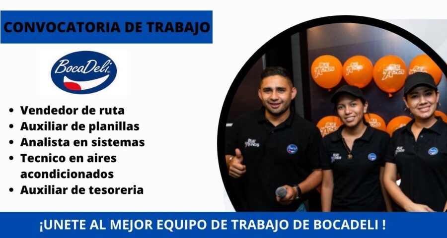 Convocatoria actual dentro de una reconocida tienda de BOCADELI