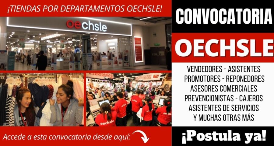 Convocatoria de empleos OECHSLE