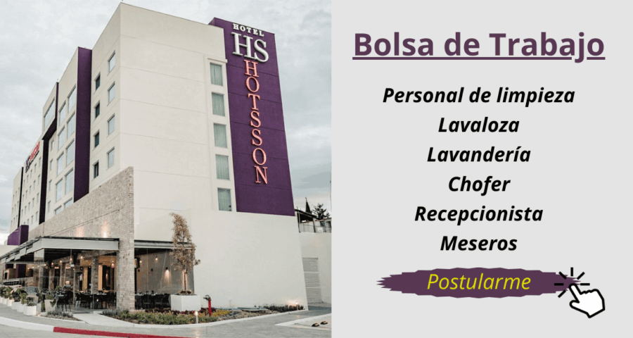 Convocatoria de personal para el Hotel HS HOTSSON