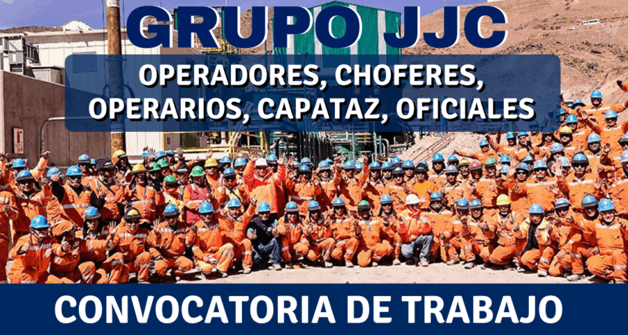 Convocatoria de trabajo Grupo JJC contratistas generales