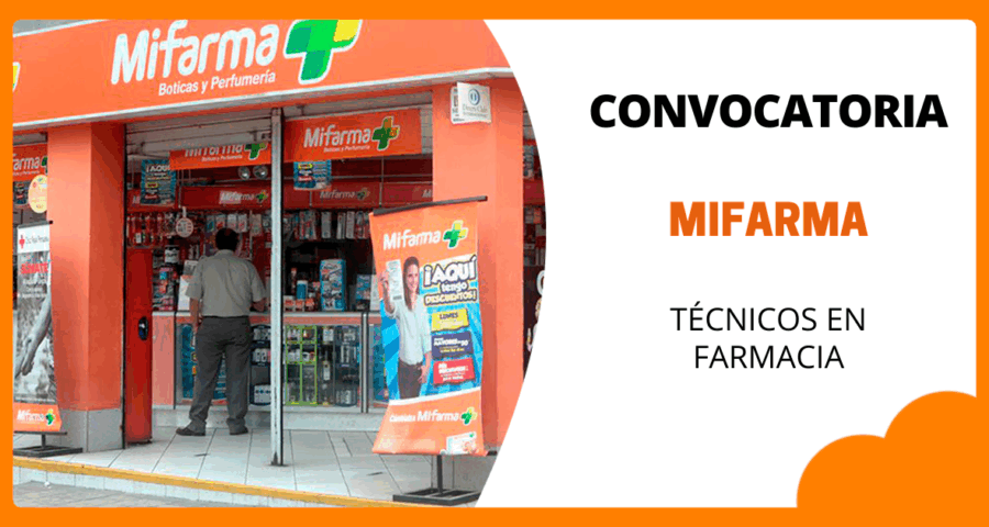 Convocatoria en cadena de farmacias MI FARMA para técnicos en farmacia