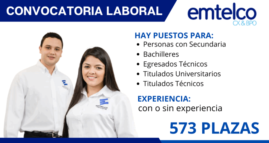 Convocatoria en empresa de servicios digitales: 573 plazas para Asesores, Practicantes, Atención al Cliente, Otros