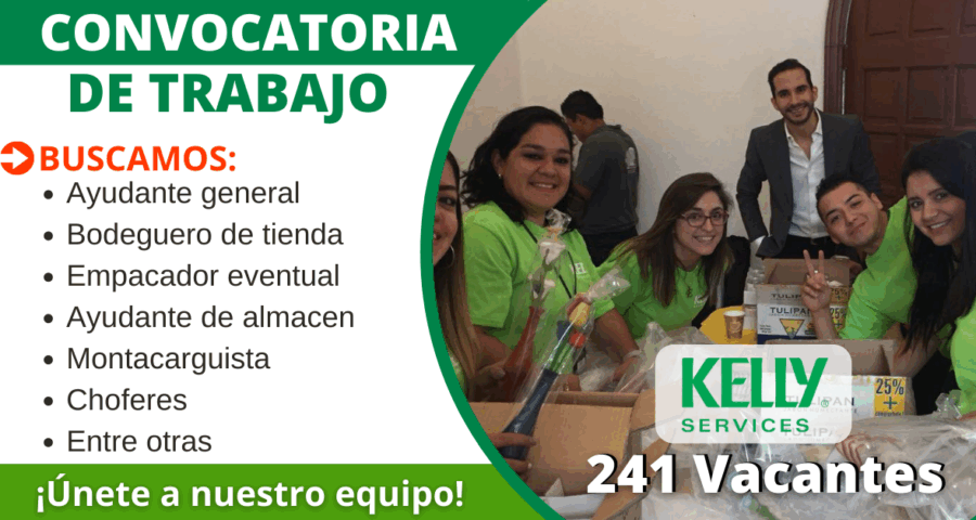 Convocatoria laboral en empresa Kelly líder en los mejores talentos