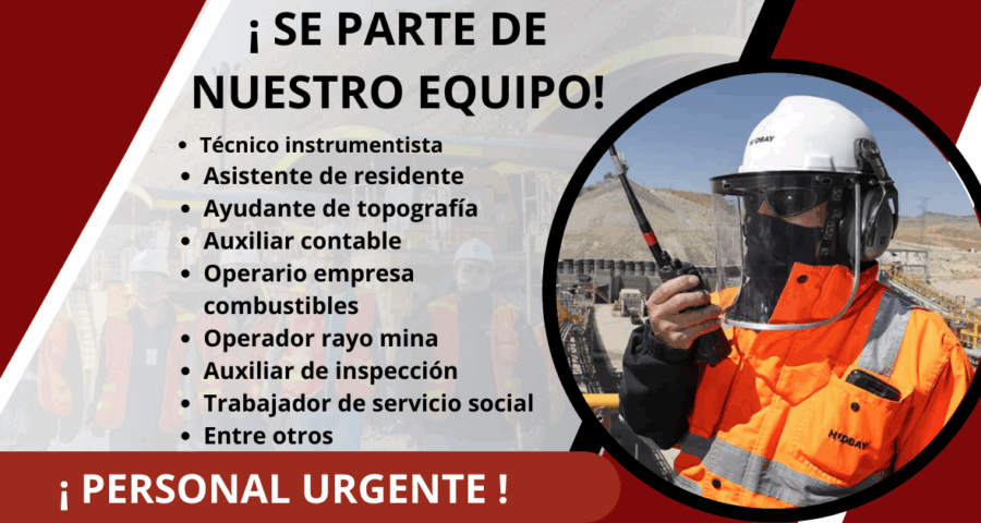 Convocatoria masiva dentro de EMPRESAS MINERAS