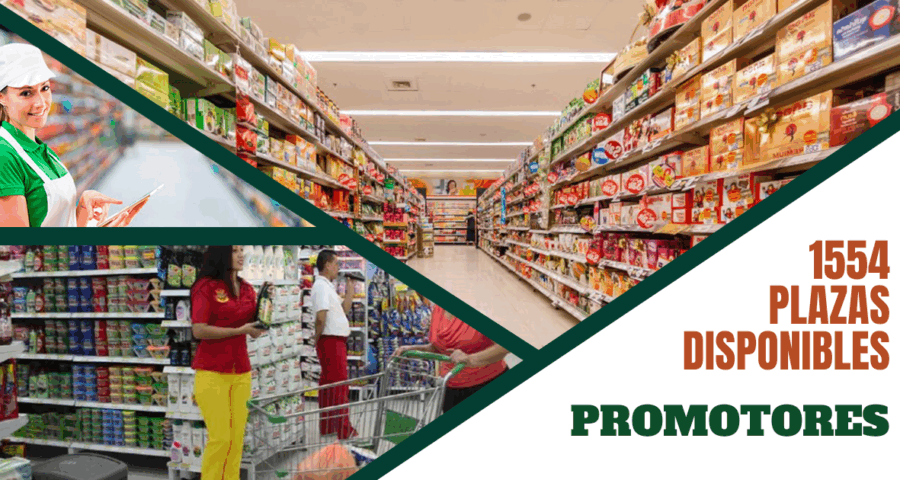 Convocatoria para PROMOTORES - 1554 plazas disponibles en reconocidas empresas