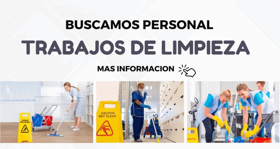 Diversas empresas buscan persona de limpieza