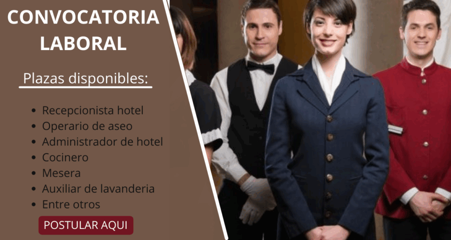 EMPRESA HOTELERAS -SOLICITA COLABORADORES PARA DIFERENTES PAISES