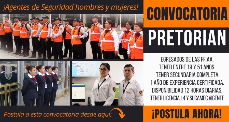 Empleos Agentes de Seguridad PRETORIAN