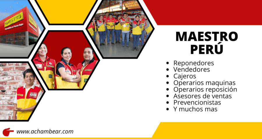 Empleos disponibles Maestro Perú