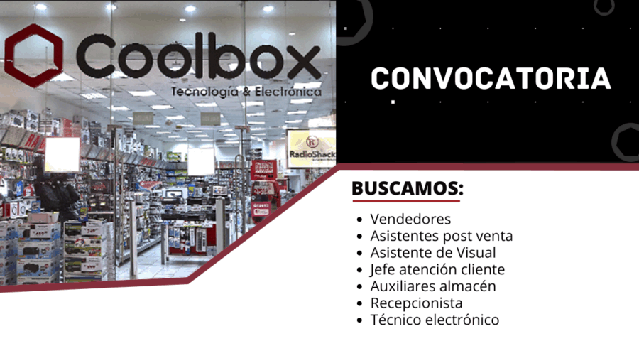 Empleos disponibles TIENDAS COOLBOX