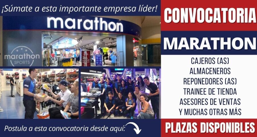 Empleos disponibles TIENDAS MARATHON