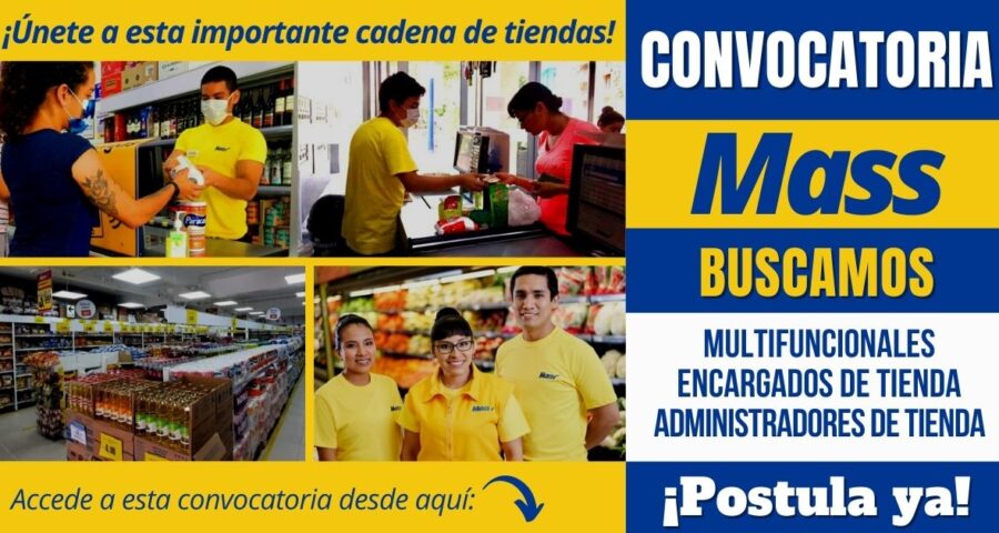 Empleos disponibles TIENDAS MASS