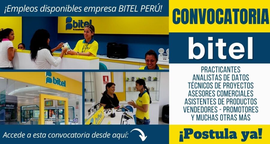 Empleos disponibles en Bitel