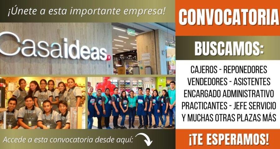 Empleos disponibles en CASAIDEAS
