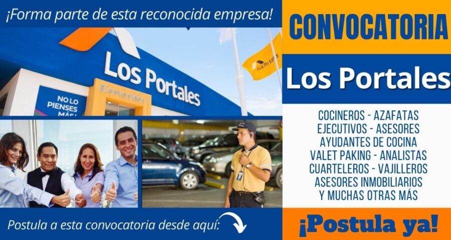 Empleos disponibles en LOS PORTALES