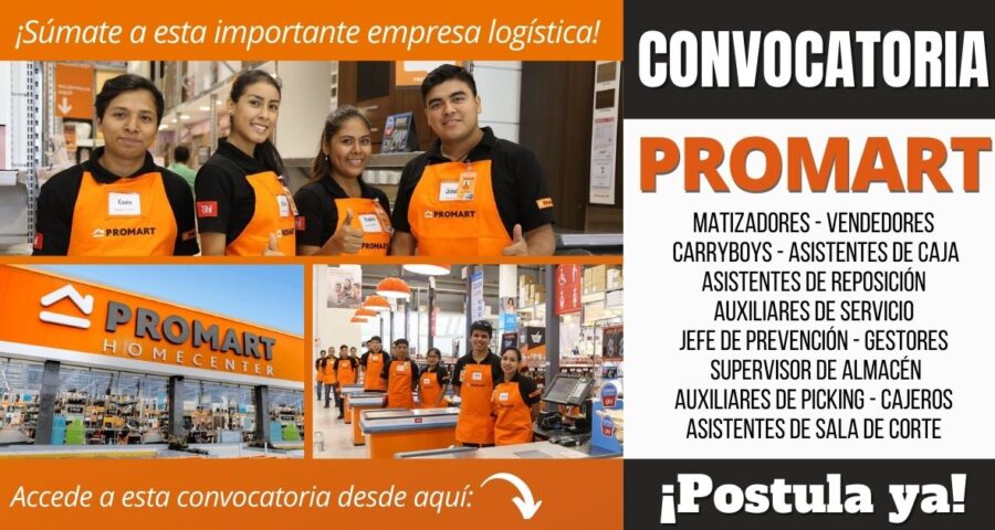 Empleos disponibles en PROMART HOMECENTER