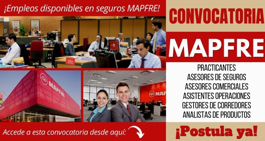 Empleos disponibles seguros MAPFRE