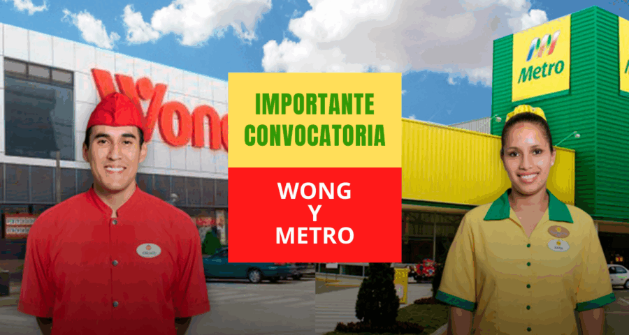 Empleos en Supermercados WONG Y METRO