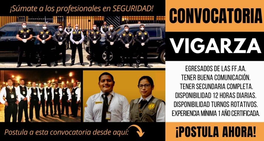 Empleos para Agentes de Seguridad VIGARZA
