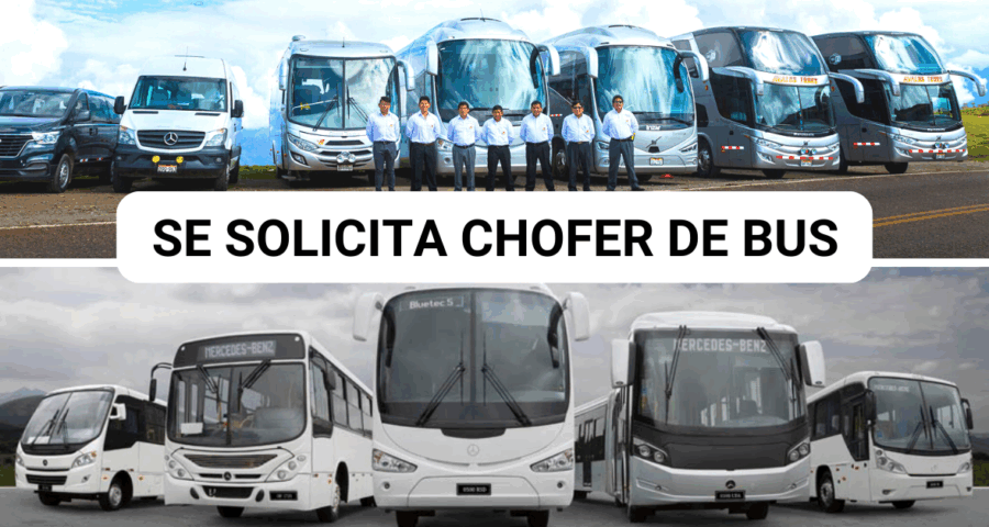 Empleos para Chofer de Bus: Entérate de los requisitos y como postular