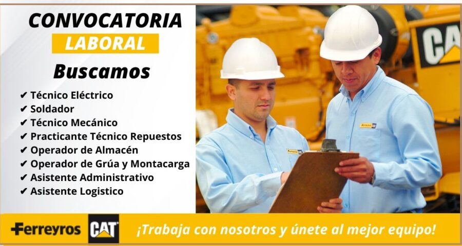 Empresa FERREYROS apertura plazas de empleo