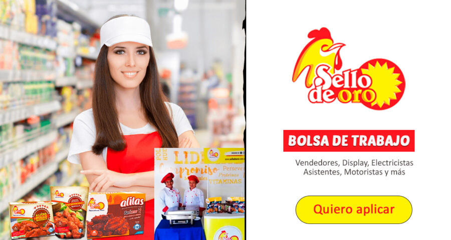 Empresa Productos Alimenticios Sello de Oro ofrece estos nuevos empleos para ti
